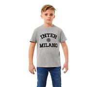 FC Internazionale Milano S.p.A. T-Shirt pour Enfants et Adolescents, Grigio Chiaro, 14 Ans