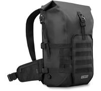 FC-Moto Ever-ST Roll-Top Sac à dos imperméable 26 l, Noir charbon, taille unique