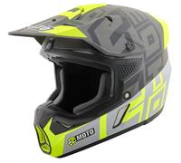 FC-Moto Merkur Flex Casque de motocross, noir-jaune, taille L pour homme