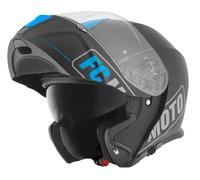 FC-Moto Novo Straight Casque, noir-bleu, taille M pour homme