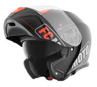 FC-Moto Novo Straight Casque, noir-orange, taille M pour homme