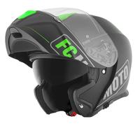 FC-Moto Novo Straight Casque, noir-vert, taille XS pour homme