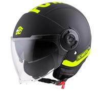FC-Moto Ralgo Casque jet, noir-jaune, taille S pour homme