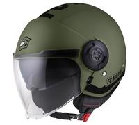 FC-Moto Ralgo Casque Jet, Vert/Noir, M