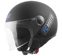 FC-Moto Square-RS Casque à réaction, noir-bleu, taille S pour femmes