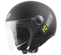 FC-Moto Square-RS Casque jet, noir-jaune, taille M pour homme