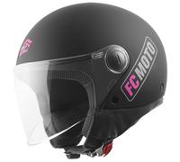FC-Moto Square-RS Casque jet, noir-pourpre, taille M pour homme