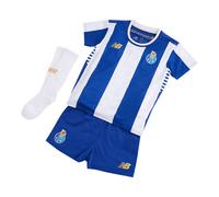 FC Porto Garçons New Balance Home Infant Kit en Blanc/Bleu, Polyester, Taille 2-3