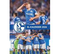 FC Schalke 04 2024 - Calendrier poster XL - Calendrier de football - Calendrier pour fans - 48 x 64 cm - Sport