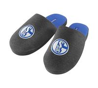 FC Schalke 04 Pantoufles, anthracite, 42/43 EU