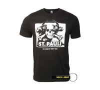 FC St. Pauli T-shirt pour homme noir Sound FCSP + décapsuleur RocknShop, Noir , XL