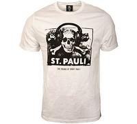 FC St. Pauli The Sound of Sankt Pauli T-shirt pour homme Motif tête de mort Noir/blanc, Homme, Weiß, xxl