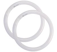 FC12T9 Lot de 2 ampoules circulaires fluorescentes rondes 32 W 30,5 cm FC12 T9 32 W Lumière du jour 6500 K G10q 4 broches