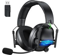 Fc400 Casque De Jeu Sans Fil Pour Pc, Ps5, Ps4 - Sans Perte 2,4 Ghz Et Bluetooth - Batterie 50 Heures, Pilotes 50 Mm, Pour Mac, Nintendo Switch, Lumières Rvb Sympas, Audio Spatial [Yin4183345]