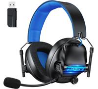 Fc400 Casque De Jeu Sans Fil Pour Pc, Ps5, Ps4 - Sans Perte 2,4 Ghz Et Bluetooth - Batterie 50 Heures, Pilotes 50 Mm, Pour Mac, Nintendo Switch, Lumières Rvb Sympas, Audio Spatial [Yin4183344]