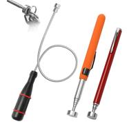 FcaecY 3 Pièces Aimant Telescopique, Tige Aimantée, Aimant Mecanique Auto Flexible pour Ramasser de Petites Pièces,Objets Métalliques