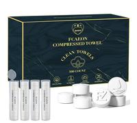 FCAEON Comprimé Serviette Tablette 23x19cm 1000 Emballé en vrac Emballage jetable Voyage Mini Pièce de monnaie Serviette Extensible Lingettes Démaquillantes Lingettes (Bleu)