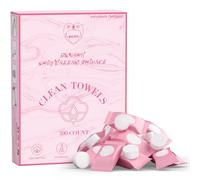 FCAEON Comprimé Serviette Tablette 23x19cm 300 emballé individuellement Emballé individuellement Jetable Voyage Mini Serviette Éponge Extensible Lingettes Démaquillantes Lingettes (Violet)