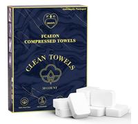 FCAEON Comprimé Serviette Tablette 30x23cm 500 Emballé en vrac Emballage en vrac jetable Voyage Mini Pièce de monnaie Lingettes nettoyantes extensibles Lingettes (Violet)