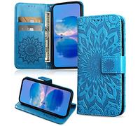 FCAXTIC Coque pour Oppo Realme C31 4G, Protection Etui en PU Cuir Portefeuille, Antichoc Housse à Rabat Compatible avec Oppo Realme C31 4G, Bleu