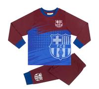 FCB FC Barcelona Ensemble de Pyjama à Manches Longues, 13-14 Ans: 164cm, Rouge