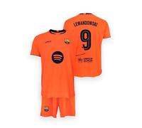 FCB FC Barcelona Ensemble maillot et pantalon Lewandowski 3e équipe 2025-26 Réplique officielle Junior Unisexe