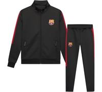FCB Survêtement d'entraînement FC Barcelona noir pour adultes - Taille S/Small - Survêtement d'entraînement Barca noir pour hommes - Produit officiel