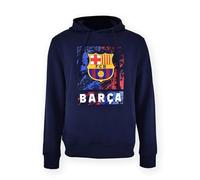 FCB Sweat à capuche en marbre FC Barcelone - Licence officielle - Taille L