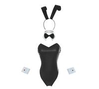 FCCAM Costume de lapin pour femme Sakurajima Mai - Costume de cosplay - Anime Senpai - Avec oreilles - Noir - Taille L