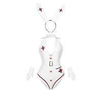 FCCAM Costume de lapin Sakurajima Mai pour femme - Cosplay - Anime Senpai - Avec oreilles - Taille M