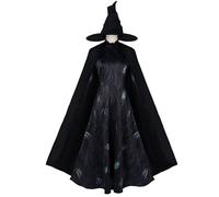FCCAM Costume Wicked Elphaba pour femme - Costume Wicked pour femme - Elphaba, Halloween, carnaval, taille S
