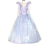 FCCAM Costumes Wicked Glinda pour femme - Uniforme Wicked Cosplay - Halloween - Carnaval - Tenue de sorcière - Robe longue pour adulte - Violet - Taille XL
