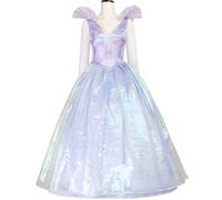 FCCAM Costumes Wicked Glinda pour femme - Uniforme Wicked Cosplay - Halloween - Carnaval - Tenue de sorcière - Robe longue - Violet - Adulte - Taille S