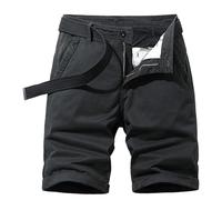 Fccrian Short de sport cargo décontracté pour homme, Noir , 5XL