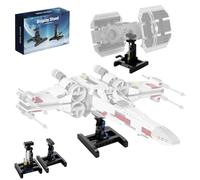 FCEYOUT Lot de 2 présentoirs pour Lego X-Wing Fighter 75301, TIE Bomber 75347, Mando N-1 Fighter 75325, support d'angle réglable pour enfants à partir de 6 ans