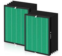 FCFMY Lot de 2 paquets de 150 filtres HEPA de rechange pour purificateur d'air Coway Airmega 150 avec 8 filtres à charbon actif, numéro de pièce AP-1019C-FP