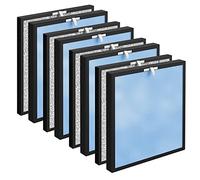 FCFMY Lot de 4 filtres à air de rechange pour purificateur HSP001 Smart True HEPA, filtration en 4 étapes de pré-filtre fin, charbon actif, catalyseur froid et filtre HEPA H13