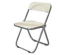 FCfpxwtz Chaises Pliantes en Acrylique, Chaise Pliante Transparente de PC avec Le Cadre Chrome for Diner Multicolore(White)