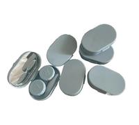 FCfpxwtz Étui de Voyage pour lentilles de Contact, Étui à lentilles de Contact Multicolore 61x40x18mm 10 pièces avec Miroir(Blue 10pcs)