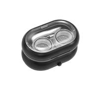 FCfpxwtz Étui de Voyage pour lentilles de Contact, Machine de Nettoyage lentilles Contact, dissolvant protéines déchirure, Portable Voyage Noir