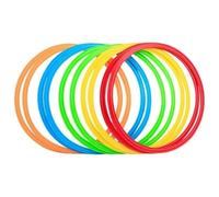 FCfpxwtz Jeu d'entraînement à la Vitesse et à l'agilité, Ensemble d'entraînement Physique d'anneaux d'agilité Multicolores 28 38 48 cm 20 pièces avec 10 connecteurs(38CM 20PCS)