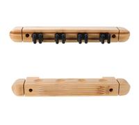 FCfpxwtz Porte-queues de Billard Mural, Support Mural for Queue de Billard en Bois Massif, 1 Ensemble, 4 Fentes, résistant aux Rayures, for Bar à la Maison