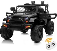 FCH 12V voiture pour enfants JEEP avec MP3, musique, klaxon et phares télécommande à 2,4 GHz, V. Max. 2,8 km/h télécommande