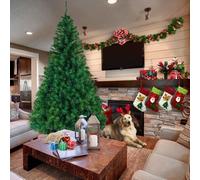 FCH 167cm Arbre de Noël artificiel, 650 pointes avec support métallique, vert