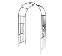 FCH Arc de roses, arc de jardin, arc de mariage, 118.5 x 56 x 221.5cm, décoration de jardin indépendante, noir