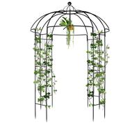 FCH Arc de roses en métal, 270x207x207 cm, support pour plantes grimpantes, mariage
