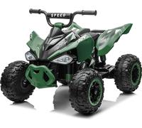 FCH Enfants Quad électrique 12V 7Ah ATV, musique, MP3, phares LED Quad électrique pour enfants 3-6 ans Vert