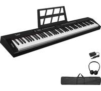 FCH Piano numérique 88 touches, instrument de musique électronique portable, MIDI Bluetooth,pour enfants et débutants, avec sac de transport