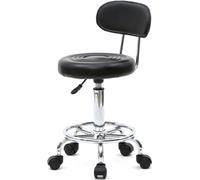 FCH tabouret pivotant avec dossier tabouret à roulettes réglable en hauteur tabouret de travail pivotant tabouret de cabinet médical tabouret cosmétique à roulettes