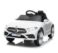 FCH Voiture électrique pour enfants Mercedes-Benz CLS 350, voiture électrique pour enfants avec télécommande 2,4G ,12V,2x25W moteurs,Blanc